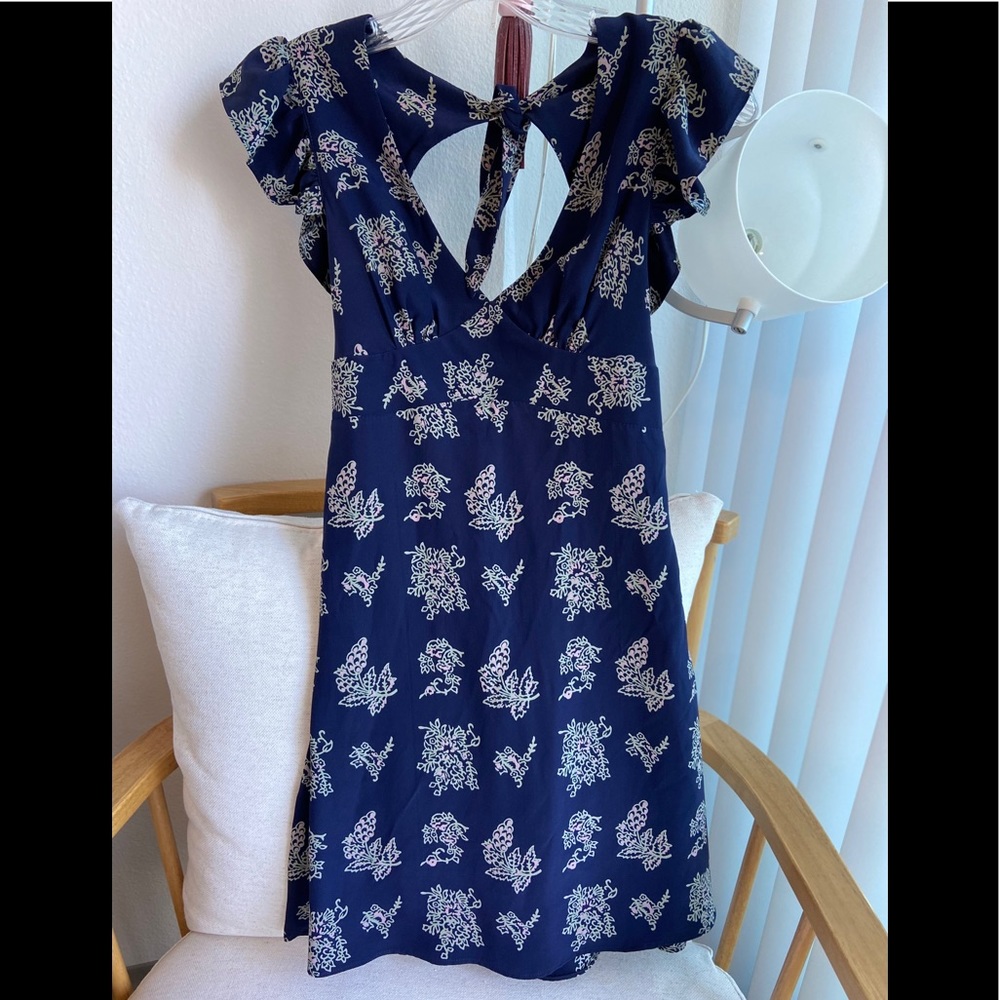 Betsy Johnson blue floral dress